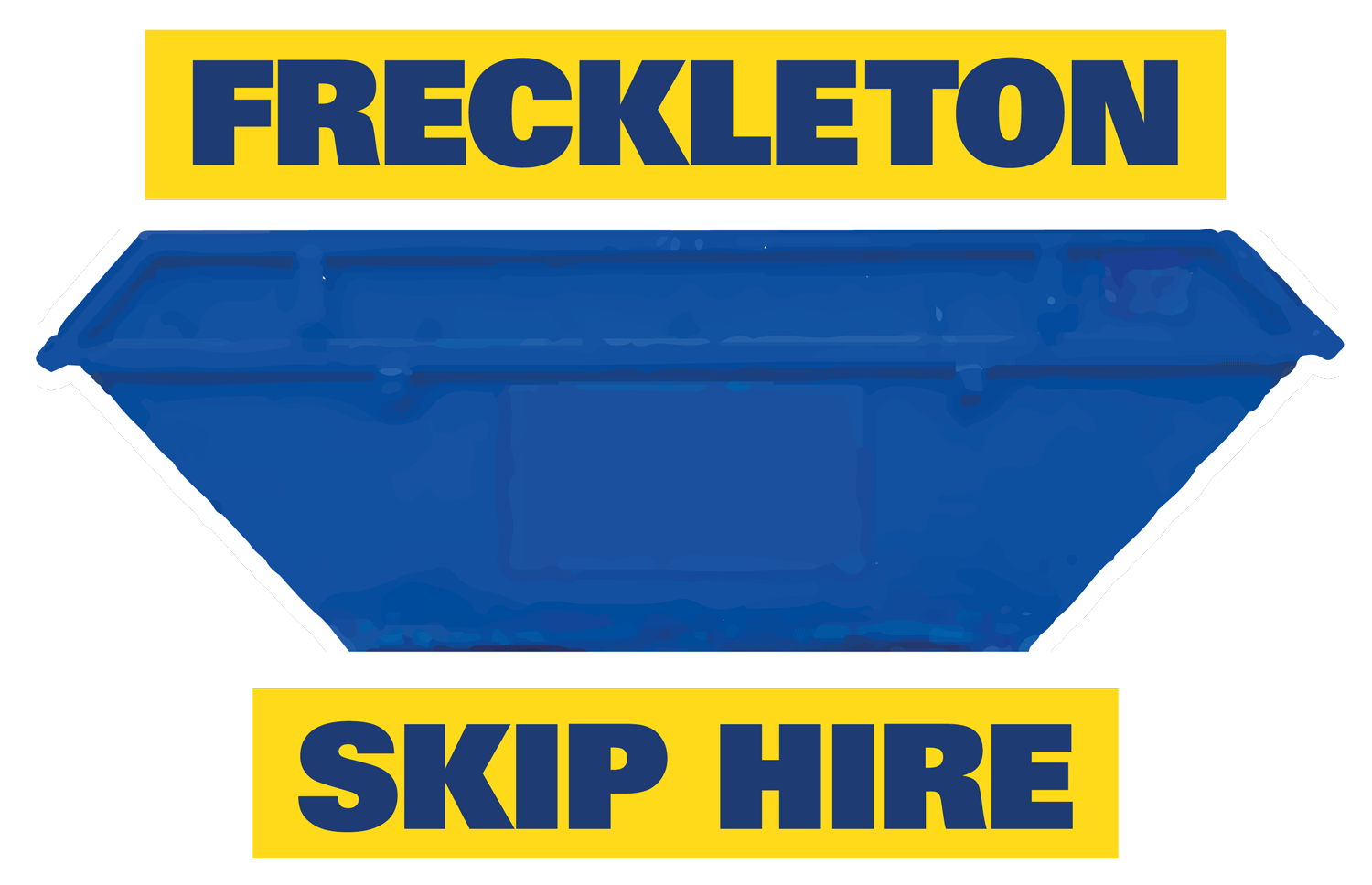 freckleton skip hire logo white outline